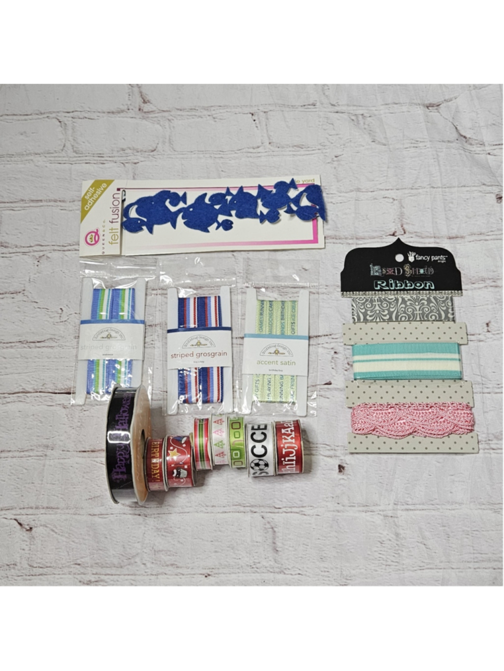 Scrapbook/Crafting Ribbon Lot of 13 All New in Package - Picture 1 of 5